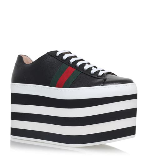 women's peggy platform low top lace up sneakers gucci|women's gucci low top sneakers.